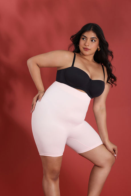 Zivame All Day Seamless Highwaist Thigh Shaper - Crystal Rose — image 8